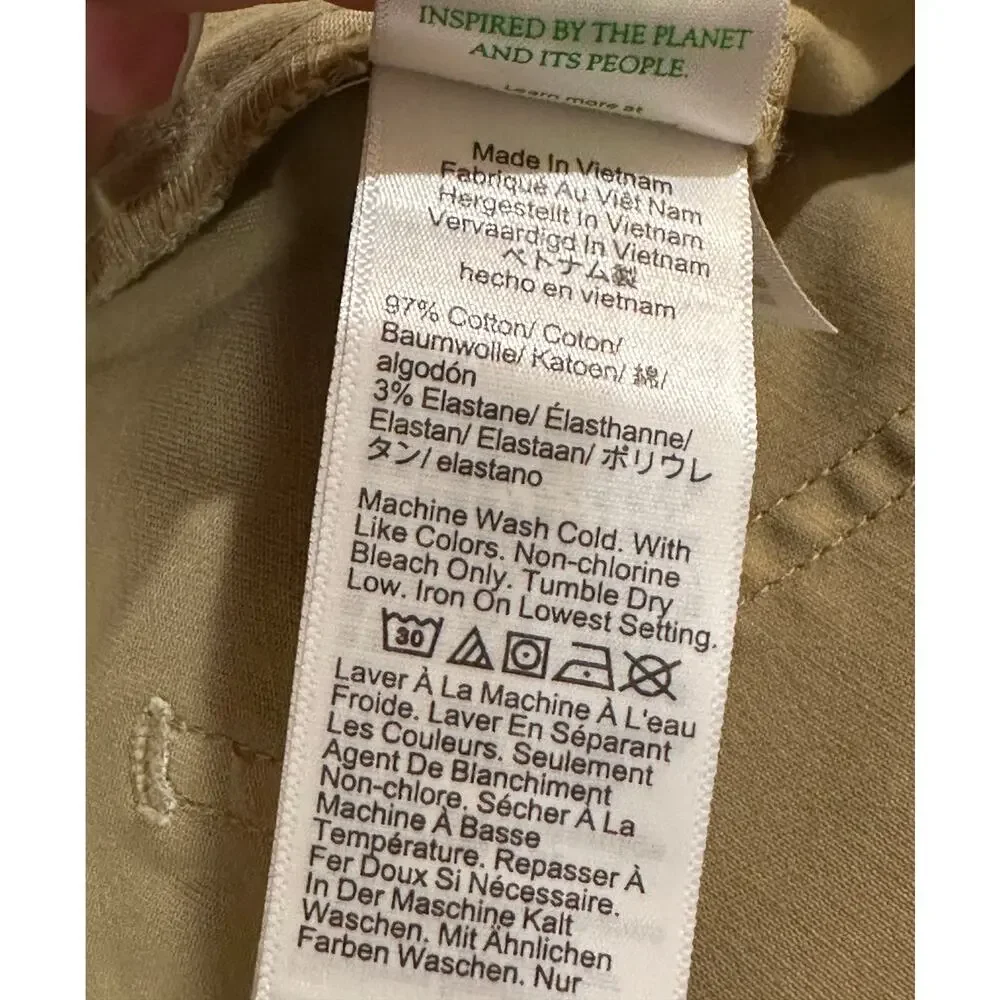J. Crew Women's Khaki Stretch Pants Size 30 NWT Preppy Minimalist School